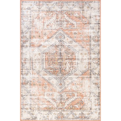 Nuloom Transitional Medallion Machine Washable Indoor Area Rug