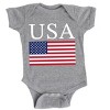 The Juniper Shop USA Flag Solid Baby Short Sleeve Bodysuit - 2 of 4