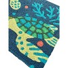 Jellybean Deep Blue Sea Turtles Rug – Ocean-Inspired Indoor & Outdoor Doormat, Durable & Machine Washable, 20" x 30" - 4 of 4