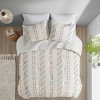 Gulches 3 Piece Cotton Jacquard Comforter Set Ivory Full/Queen - 2 of 4
