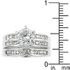 Slickblue Gorgeous 2.3 Ct. Engagement Ring with Clear Round Stone, Available in Goldtone or Silvertone - Size 5-10 - 3 of 4