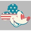 Juniors Womens Mickey & Friends Fourth of July Mickey Mouse Face T-Shirt - 2 of 4
