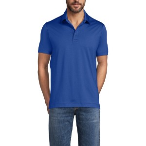 Lands' End School Uniform Men's Rapid Dry Short Sleeve Modern Fit Polo - 1 of 3