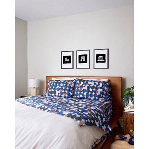 society6 Ana Rut Bre Fine Art Midnight Sky Elegance Brushed Cotton Duvet Set Blue - 1 of 4