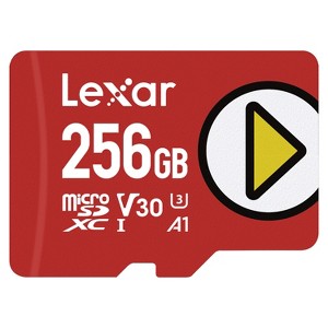 Lexar® PLAY microSDXC™ UHS-I Class 10, U3, V30, and A2 Card - 1 of 4