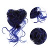 Unique Bargains Women's Nature Long Hair Wig Hair Clip 9.84inch Black Blue 1 Pc - 4 of 4
