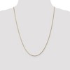 Black Bow Jewelry 1.3mm, 14k Yellow Gold, Solid Curb Chain Necklace - 2 of 4