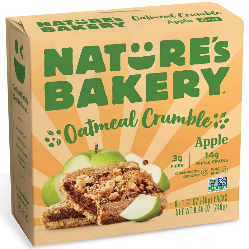 Nature&#39;s Bakery Apple Crumble Bar - 8.46oz/6ct, 1 of 10