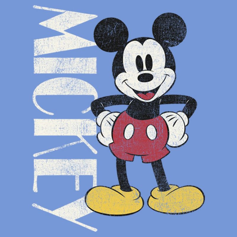 Boy's Disney '90s Mickey Mouse Distressed Performance Tee, 2 of 5