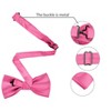 Allegra K Men's Solid Color Wedding Business Pocket Square Necktie Bowtie Set - 3 of 4