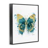 Stupell Industries Butterfly Abstract Blue Watercolor Painting Framed Giclee Art - 2 of 4