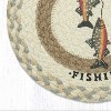 Earth Rugs Gone Fishing Trivet – Hand-Stenciled Cabin Hot Pad by Suzanne Pienta - 2 of 3