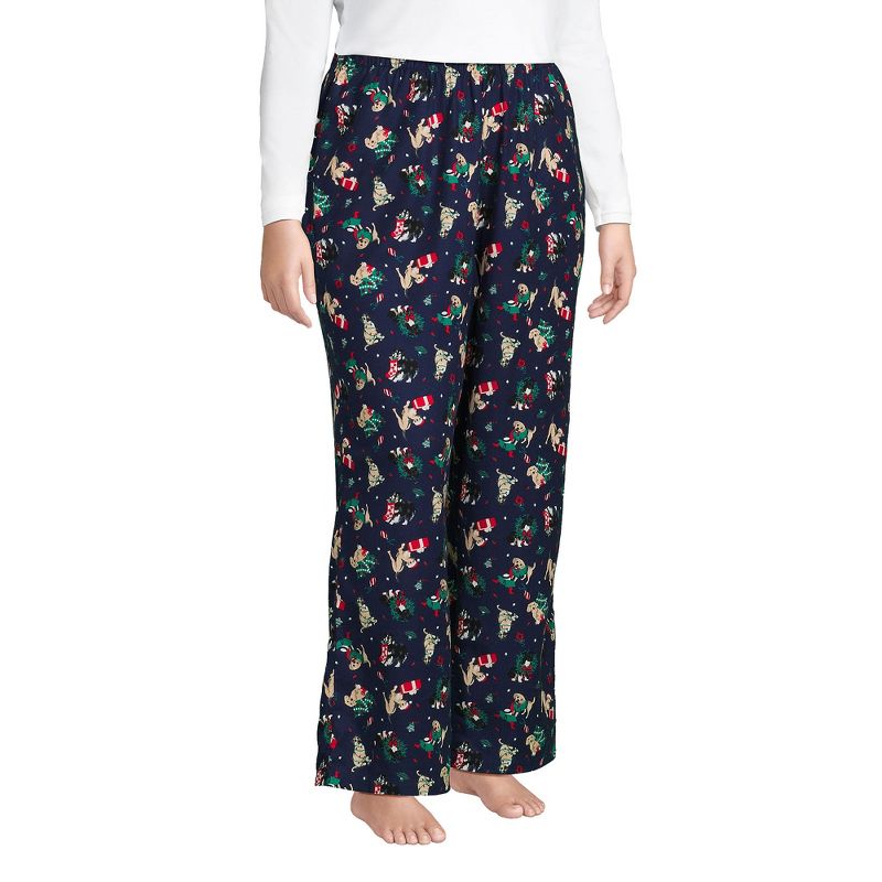 Lands' End Women's Print Flannel Pajama Pants, 5 of 6
