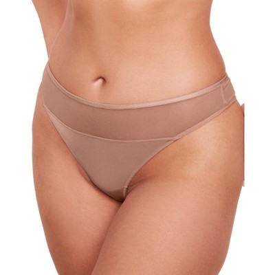 Adore Me Women's Fallon Thong Panty 2X / Tuscany Beige.