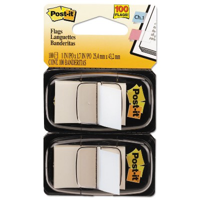 Post-it Standard Page Flags in Dispenser White 100 Flags/Dispenser 680WE2