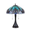 Chloe Lighting AMOR Tiffany-style Victorian 2 Light Table Lamp 16 Shade - 2 of 4