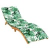 Sun Lounger Cushion Leaf Pattern Oxford Fabric vidaXL - 3 of 4