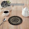 Sawyer Mill Black White Jute Trivet 8 inch Diameter - 2 of 3