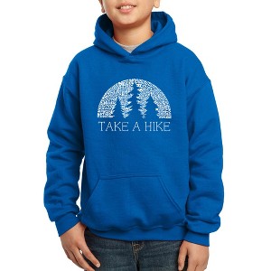 LA Pop Art Boy's Word Art Hooded Sweatshirt - Nature Lover - 1 of 4