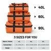 90L Water Resistant Backpack Duffle Heavy Duty Convertible Duffle Bag with Backpack Straps for Gym, Sports, Travel, Orange - 4 of 4