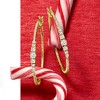 Ross-Simons 1.70 ct. t.w. CZ Hoop Earrings in 18kt Gold Over Sterling - 3 of 4