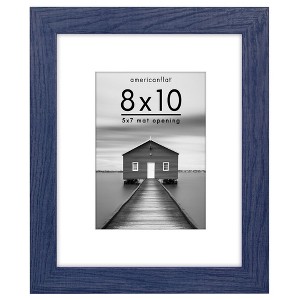 Americanflat Wide Molding Picture Frame with Mat - 1 of 4