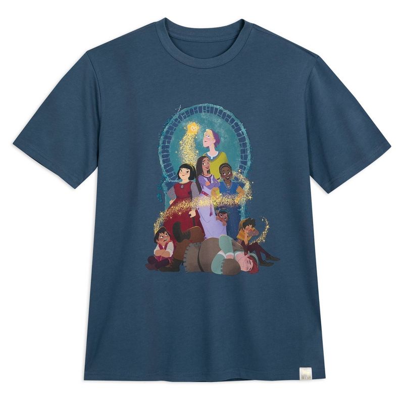 Men&#39;s Wish Characters Short Sleeve Graphic T-Shirt - Dark Blue - Disney Store, 1 of 5