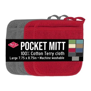 RITZ Terry Pocket Mitt & Hot Pad Set - 1 of 4