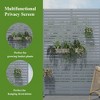 SpassWay 72"H 47"W Outdoor Metal Garden Trellis Privacy Screen Lattice Panel Indoor Room Divider - 4 of 4