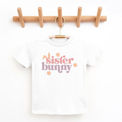The Juniper Shop Sister Bunny Toddler Short Sleeve Tee
