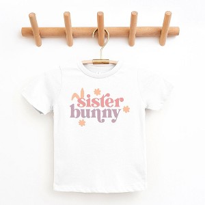 The Juniper Shop Sister Bunny Toddler Short Sleeve Tee - 1 of 2