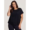 RBX Active Women's Short Sleeve T-Shirt Quick Drying Workout Top with Mesh Panels - 4 of 4