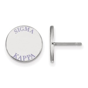 Black Bow Jewelry Sterling Silver Sigma Kappa Greek Life Stud Earrings - 1 of 3