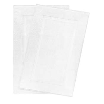 American Soft Linen 100% Cotton Bath Mat Set, 2-Pack, 20 inch by 34 inch, Bath Mats for Bathroom