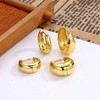 3Pairs Gold Hoop Earrings Set for Women Trendy Chunky Huggie Dainty Earring for Women Teens - 4 of 4