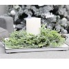 AuldHome Design Artificial Christmas Wreaths (2pk, 15in); Evergreen Flocked Greenery w/ Pinecones for Doors and Windows, Indoor/Outdoor - 2 of 4