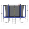 VisioGear Trampolines, Trampoline with Safety Enclosure Net, Trampoline with Basketball Hoop, Blue, 120"*120"*96.85" - 2 of 4