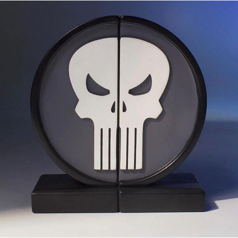 Gentle Giant Marvel Punisher Logo Resin Bookends, 3 of 5
