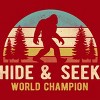 Men's Design By Humans Bigfoot - Hide And Seek World Champion By clickbong T-Shirt - 2 of 2