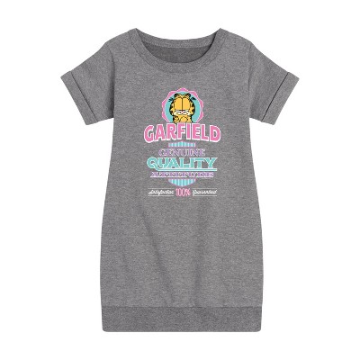 - Garfield - Genuine Attitude Graphic Short Sleeve Fleece Dress