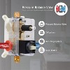 Qomolangma 16.22 inch Rain Shower System with Tub Spout Brushed Nickel - 4 of 4