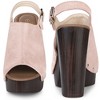 Perphy Women's Slingback Buckle Strap Platform Chunky High Heel Sandals - 2 of 4