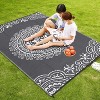 Reversible Plastic Straw Rug - Modern Indoor/Outdoor Mat All-Weather Floor Covering for Patio Deck Balcony Porch RV - 3 of 4