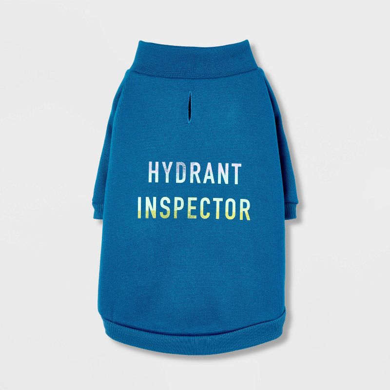 Blue Hydrant Inspector Dog Sweatshirt - Boots & Barkley™, 3 of 9