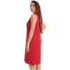 Dreamcrest Womens Sleeveless Nightgown with Lace Trim – Comfortable Sleepwear Pajamas – Solids & Prints - 2 of 3