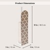 Evideco French Home Goods Elegant Freestanding Toilet Roll Holder, Reserve Up to 4 Rolls - Stylish Printed Design, Perfect for Modern Bathrooms - 4 of 4