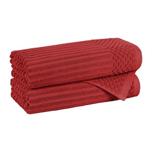 Modern Ribbed Cotton  Assorted Towel Set by Blue Nile Mills - 1 of 4