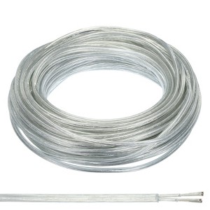 Unique Bargains Tinned Copper Insulated Heat Resistant PVC Covered 300V SVT Round Wire 18AWG - 1 of 4
