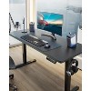 Electric Standing Desk, 63 x 27.5 Inches Sit Stand up Desk, Large Memory Computer Home Office Desk with Two-Piece Desktop (Black) - 2 of 4