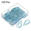 Unique Bargains Drop-Shaped Decorative Bookmark Metal Small Size Paper Clip 100 Pcs - 3 of 4